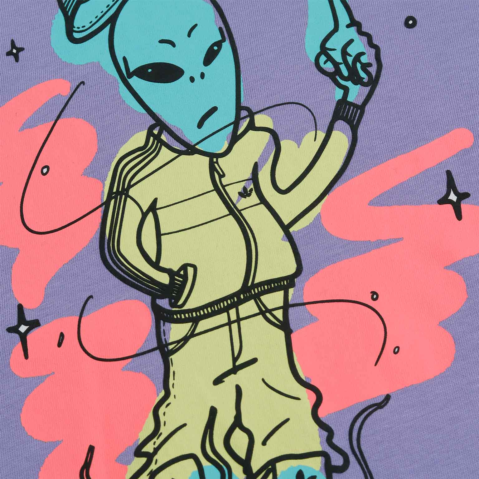 Playera Adidas Graphics Stoked Alien