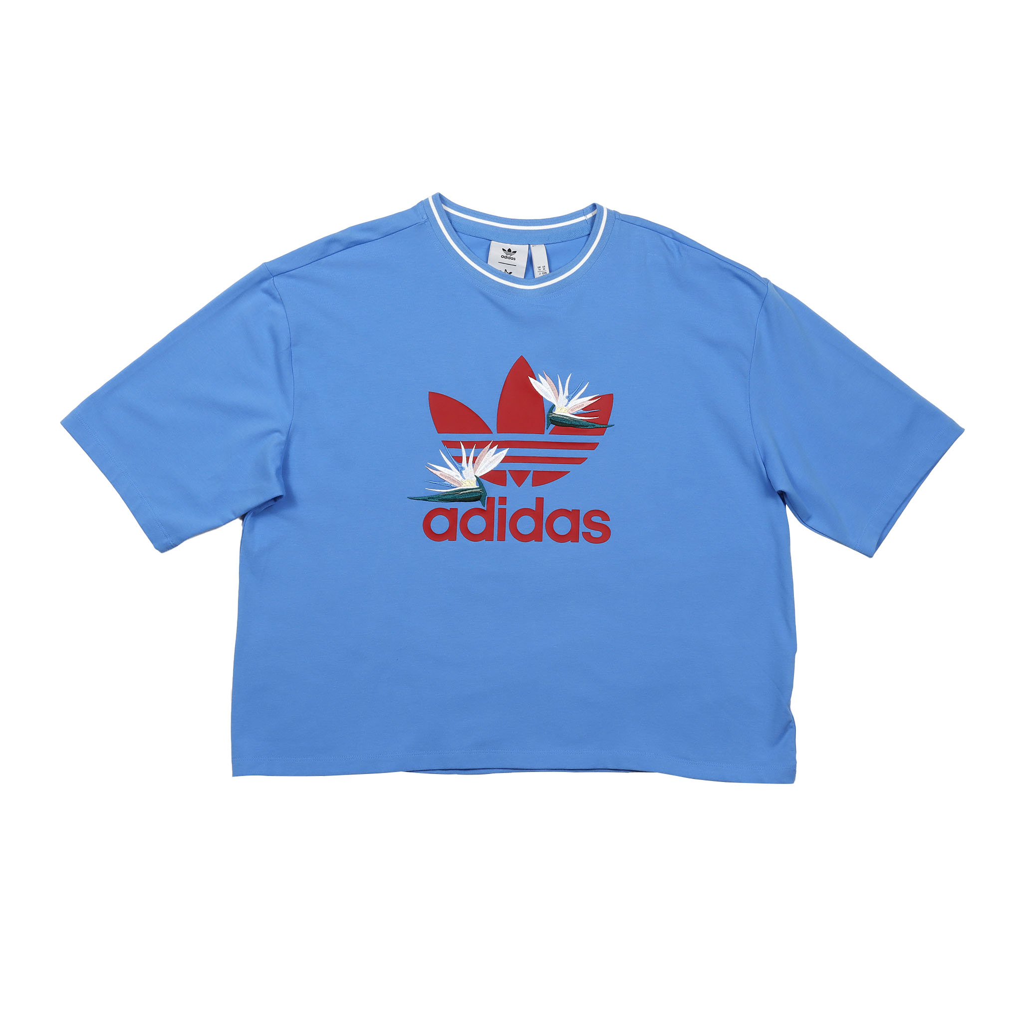 Playera Adidas Holgada Mujer HK5217 Azul