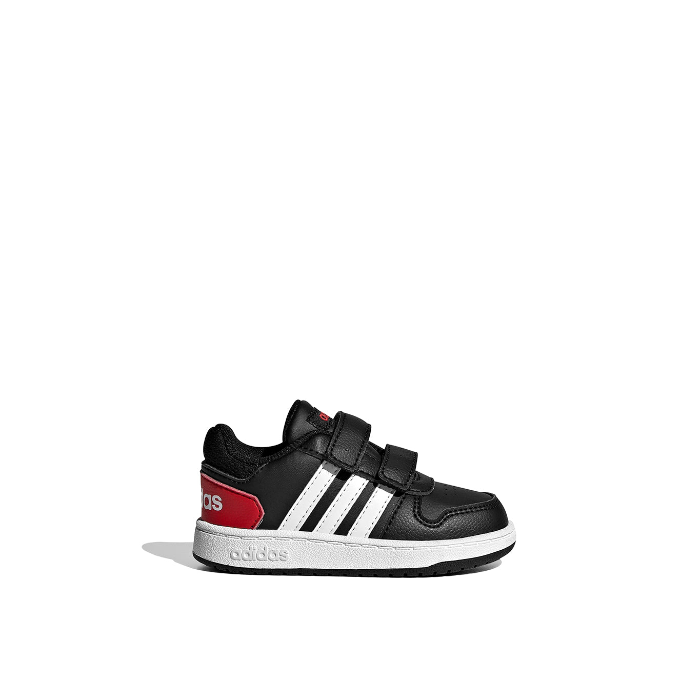 Tenis Adidas Hoops 2.0 Nino FY9444 Casual Negro Rojo