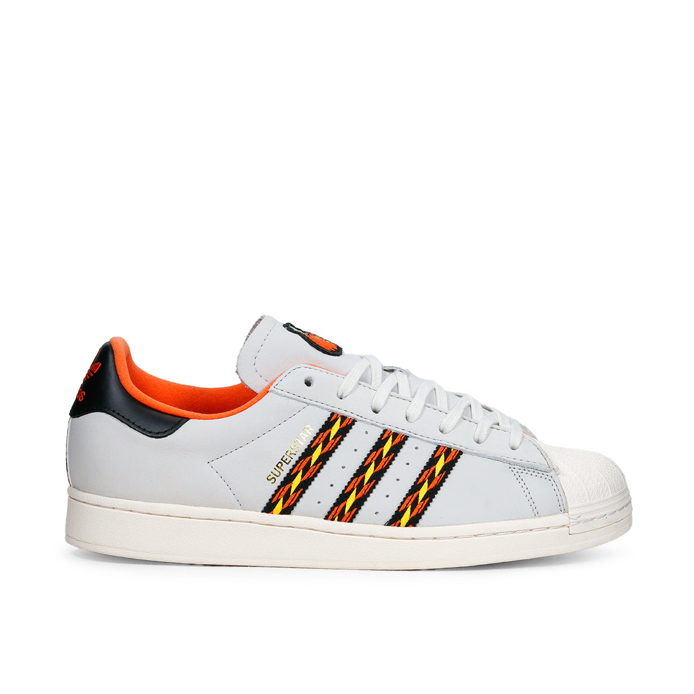 Tenis Adidas Superstar Hombre HR1433 Casual Gris/Naranja