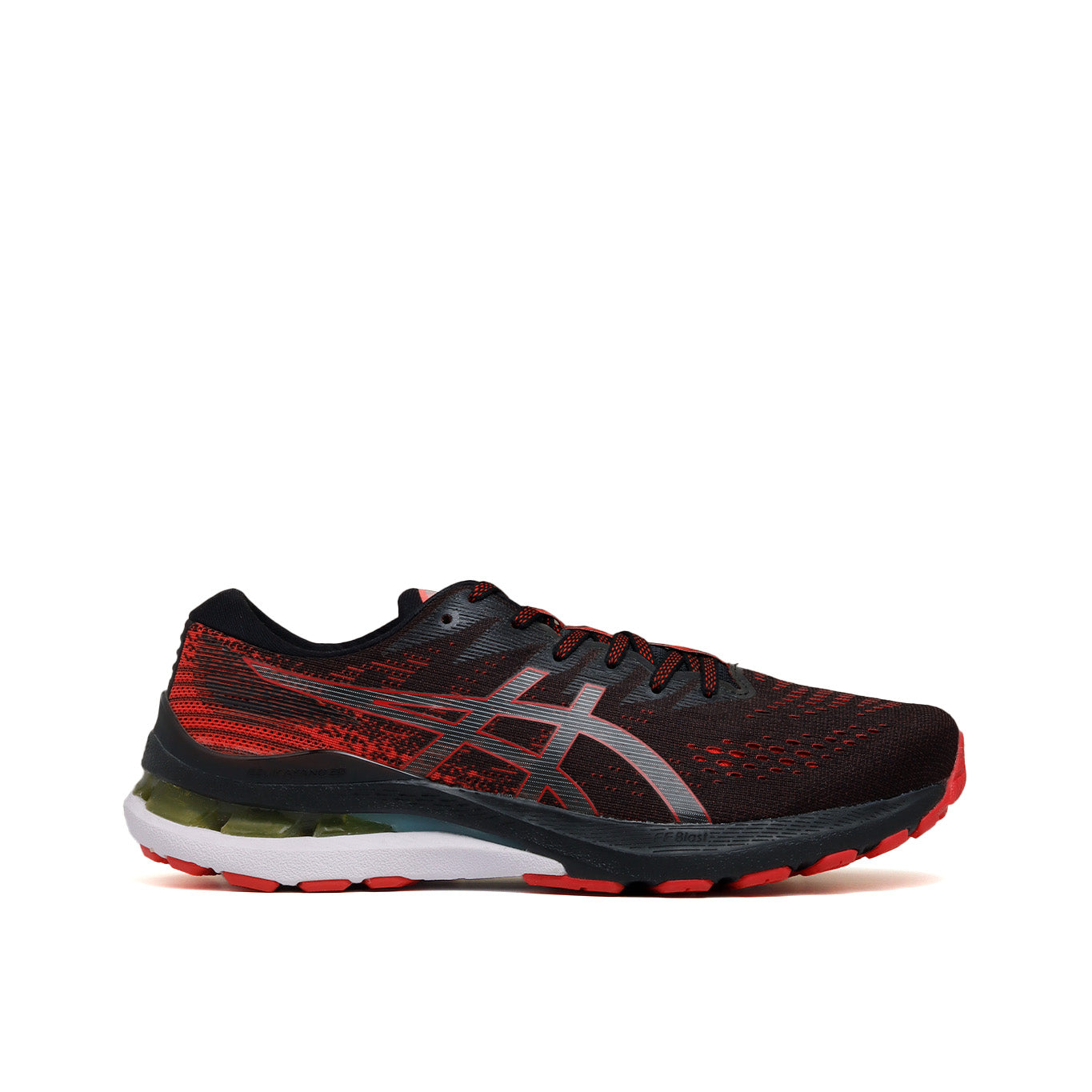 Tenis Asics Gel Kayano 28 Hombre Running Negro/Rojo