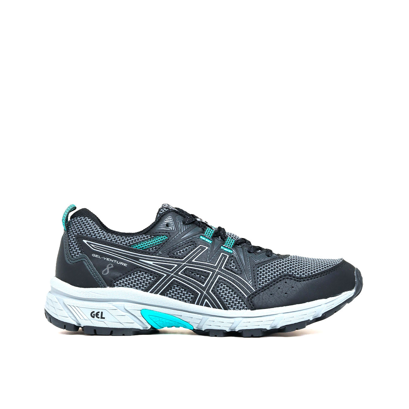 Tenis Asics Gel Venture Mujer Running Gris Unicos