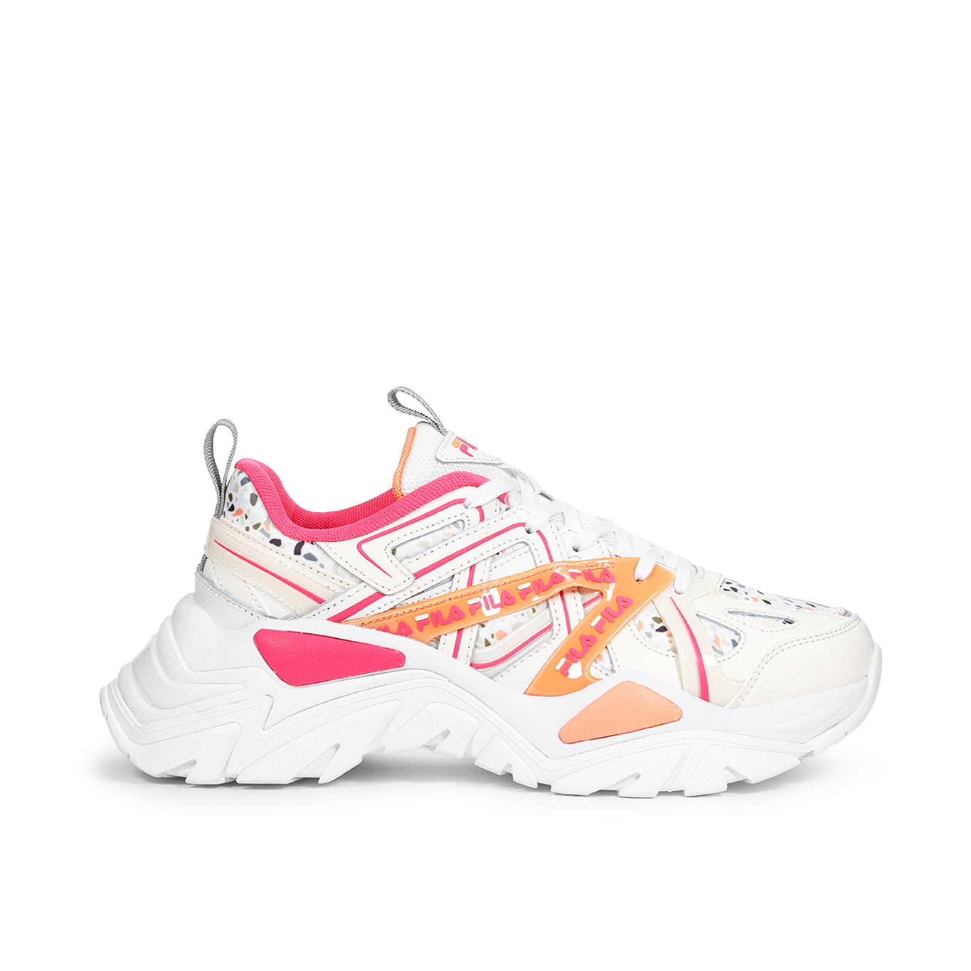 Tenis Fila Electrove Mujer 5RM02230_134 Casual Blanco/Rosa