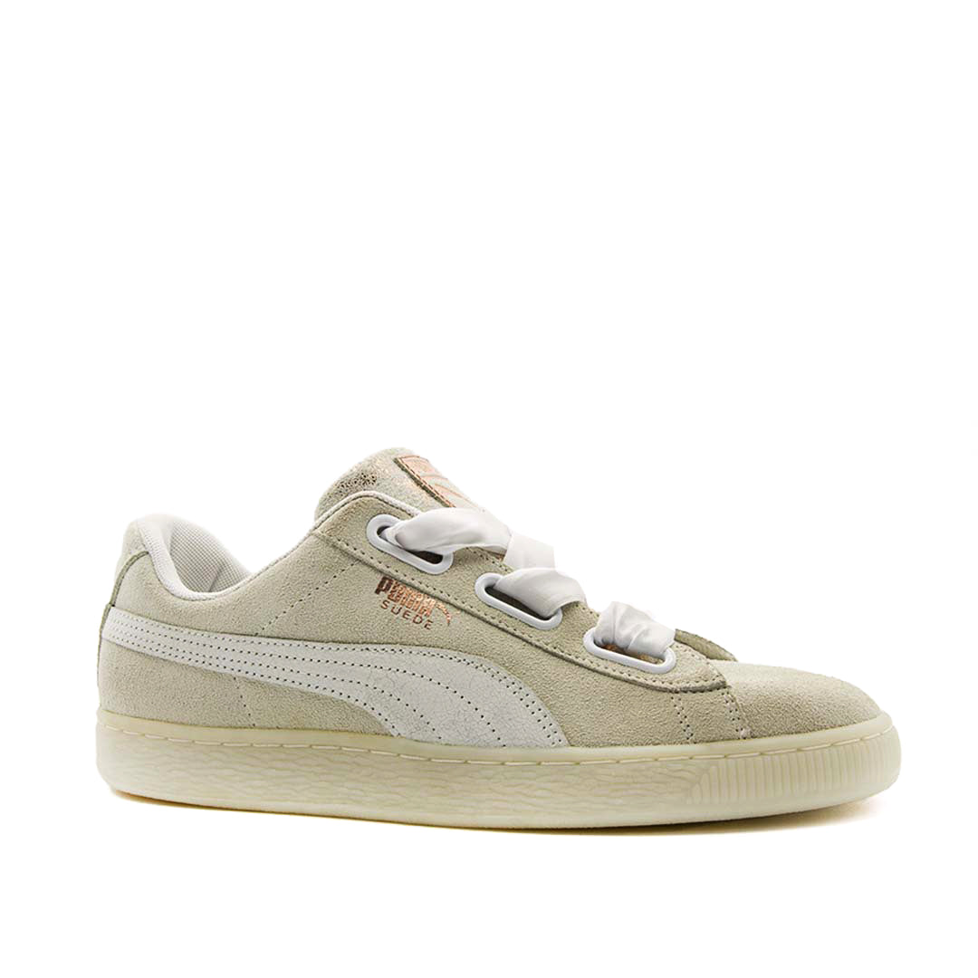 Puma suede heart store mujer beige