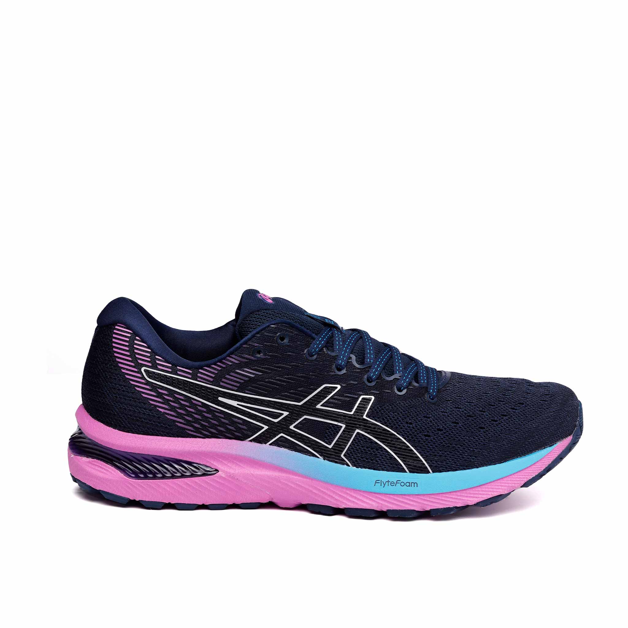 Tenis Asics Gel Cumulus 22 Mujer 1012A741.403 Running Morado Azul