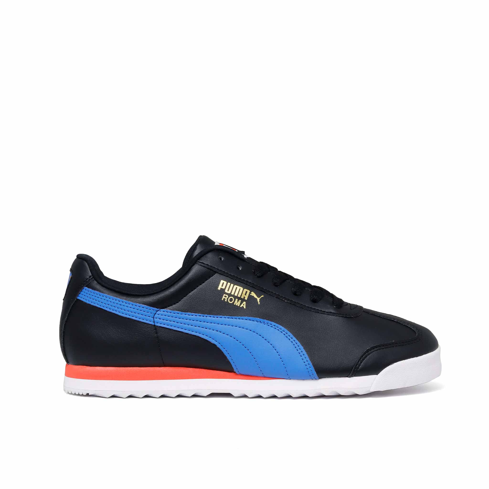 Puma roma negros con blanco hot sale