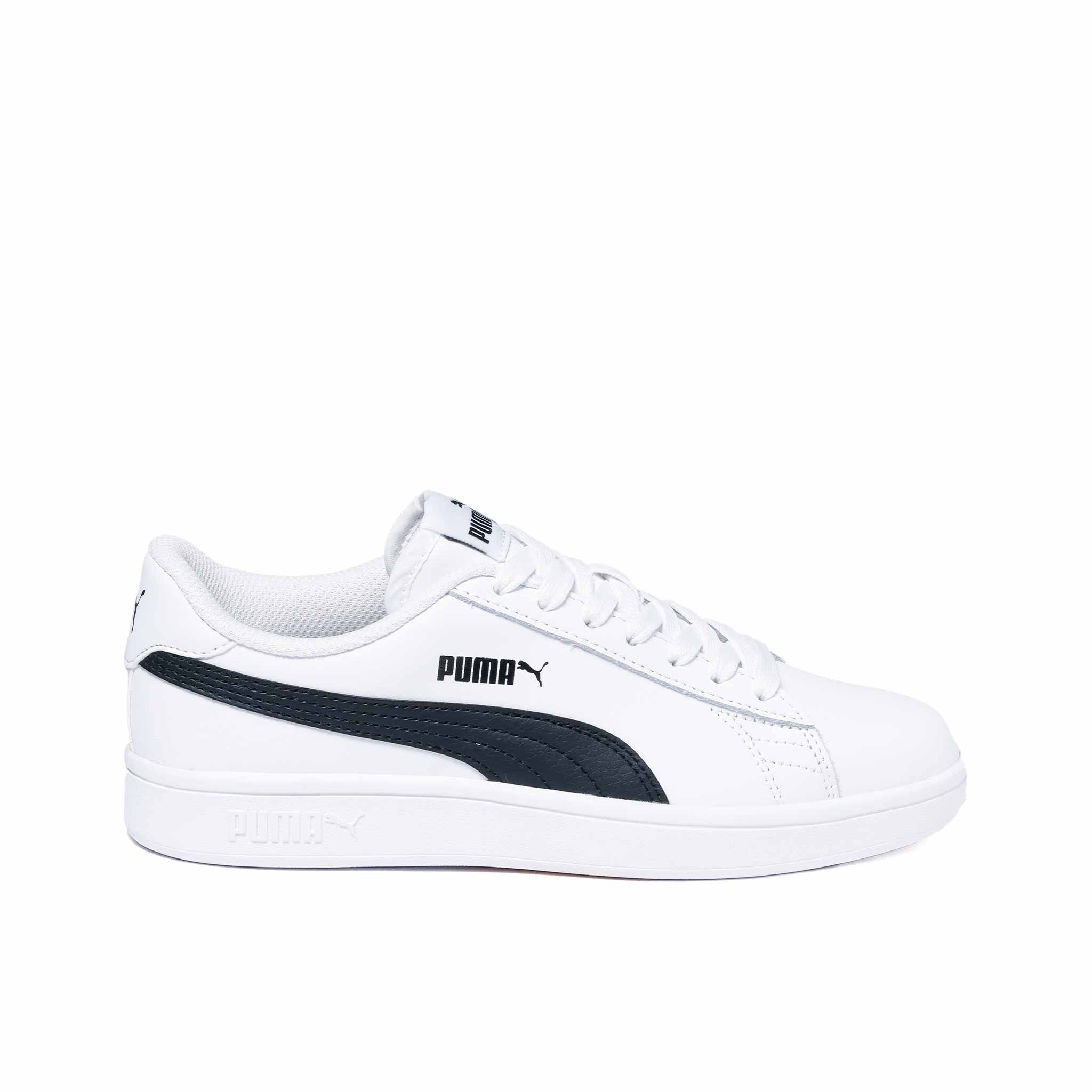 Tenis Puma Smash V2 Unisex 365215 01 Casual Blanco Negro