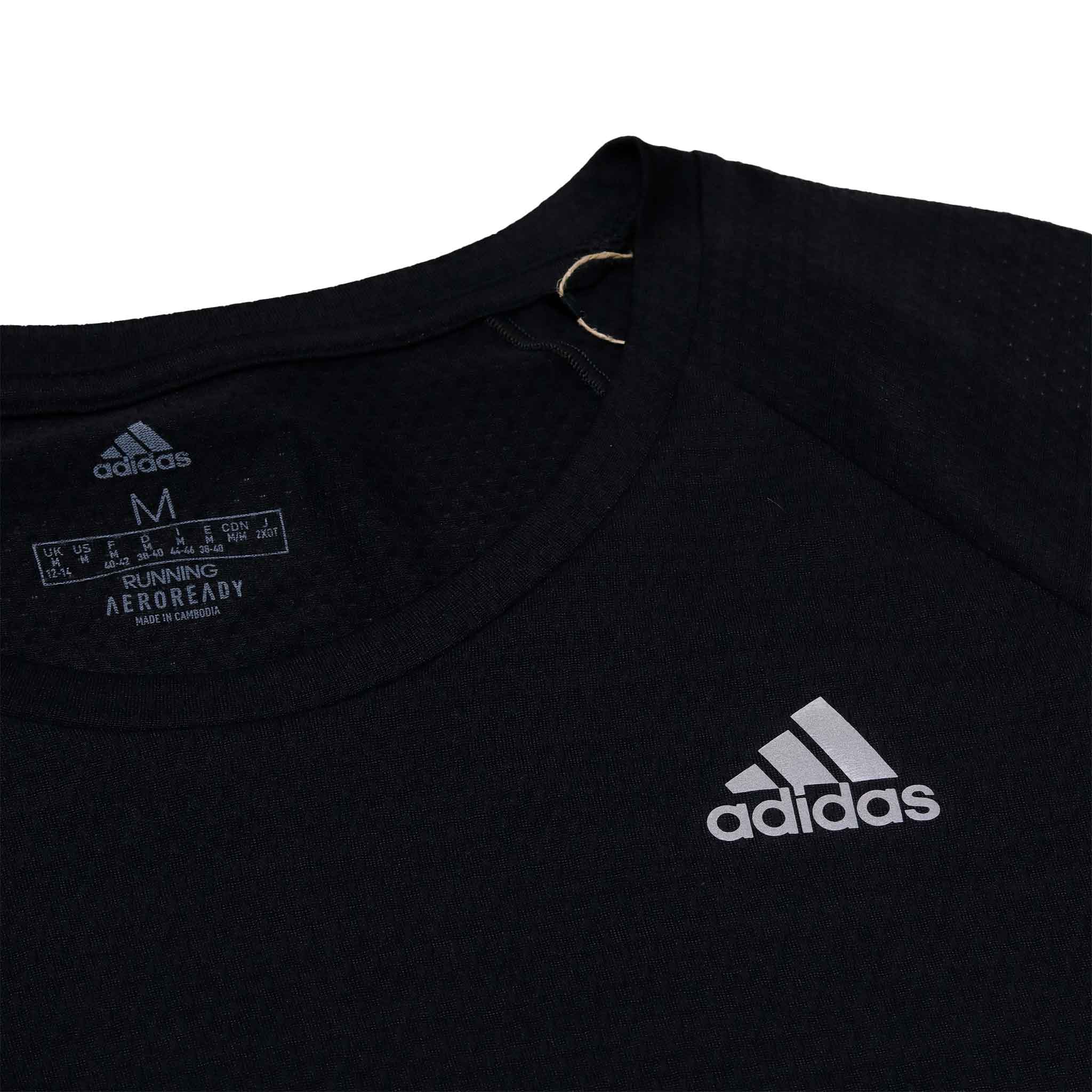 Playera adidas negra online mujer