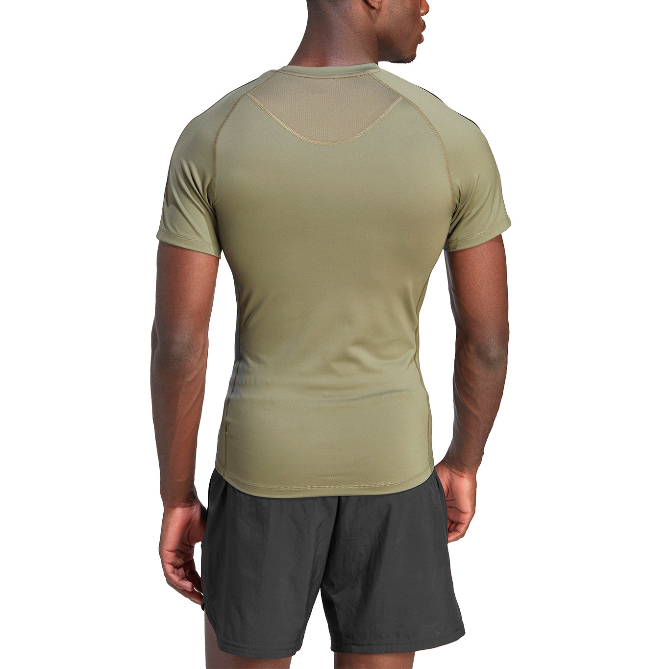 Playera Adidas de Entrenamiento Techfit 3 Franjas