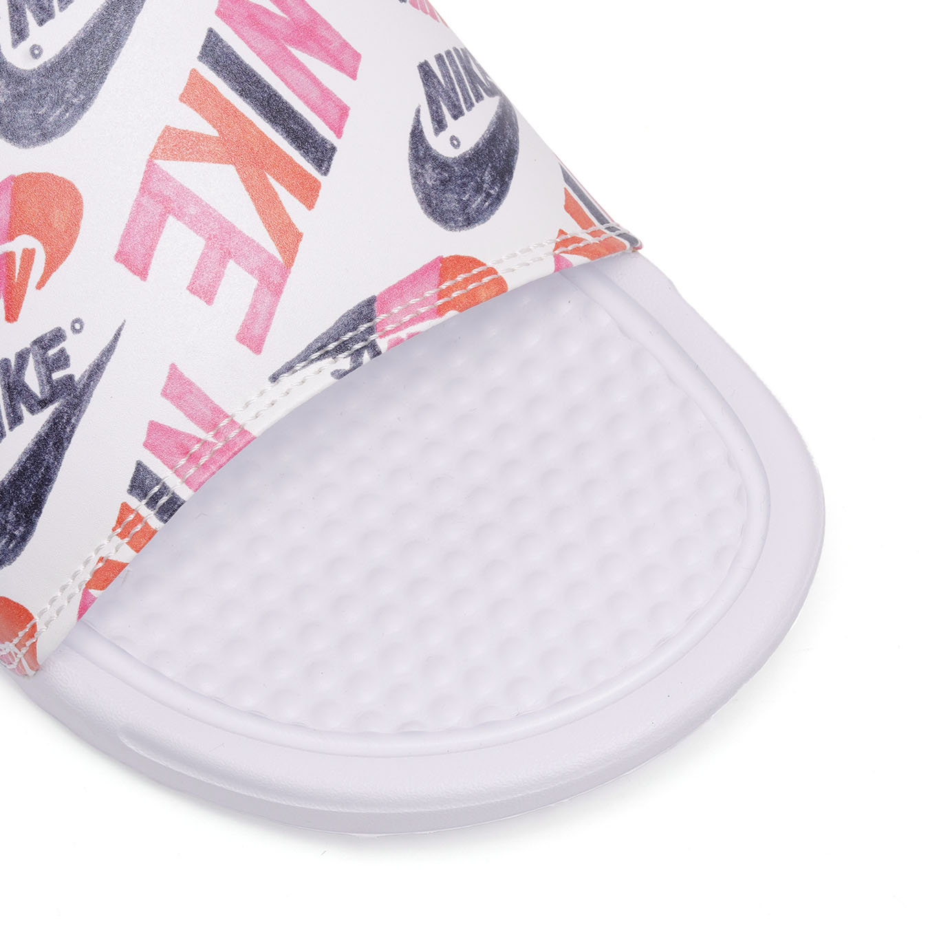 Sandalia NIKE BENASSI JDI FLORAL Mujer 618919 119 Blanco Rosa