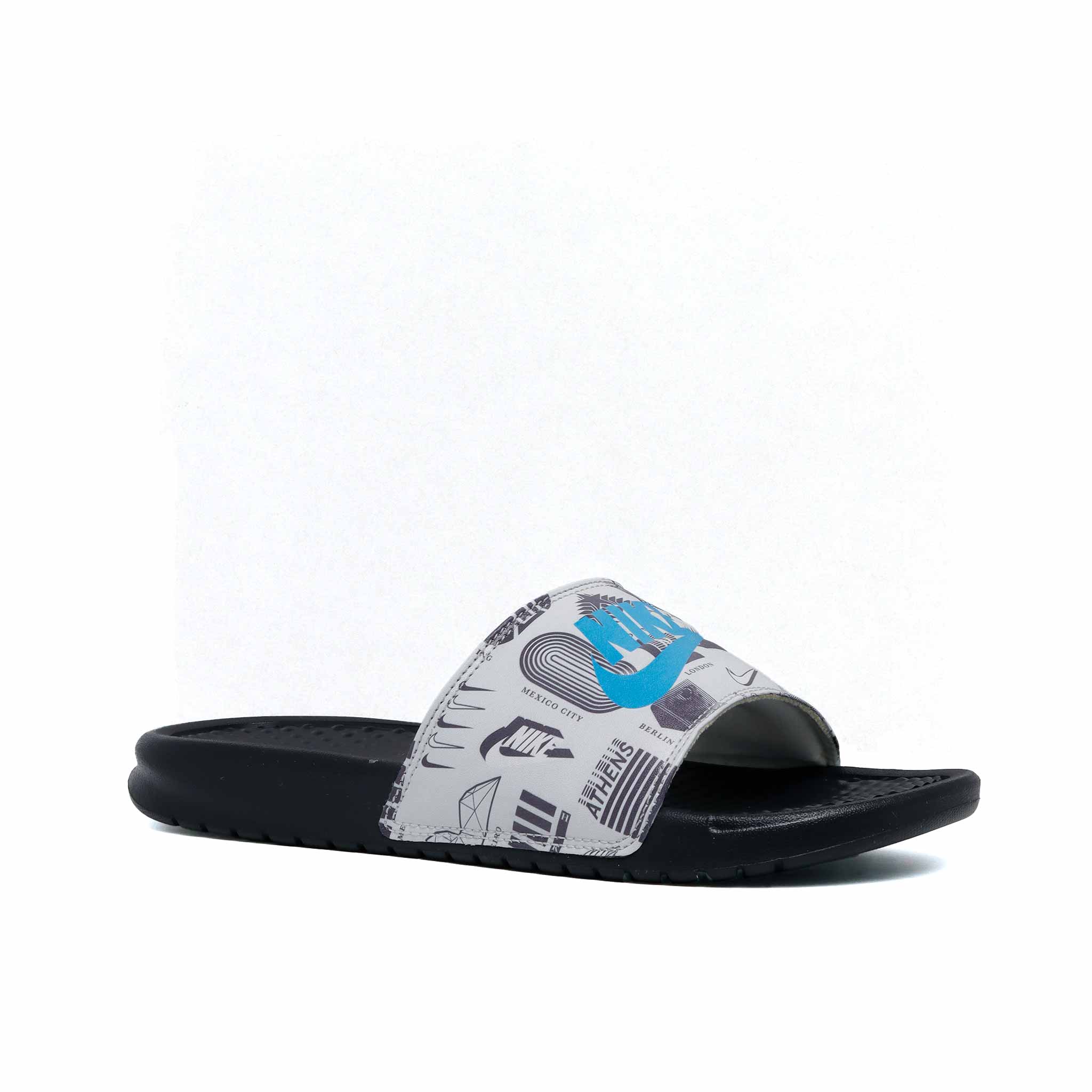 Nike benassi shop hombre blancas