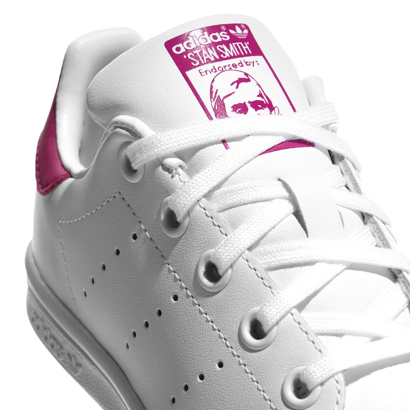 Tenis Adidas Stan Smith Nina BA8377 Casual Blanco Rosa