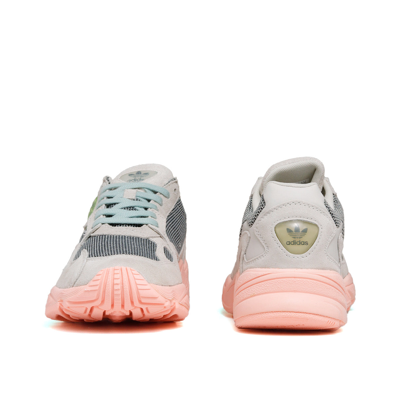 Tenis Adidas Falcon Mujer FV1104 Casual Gris Rosa