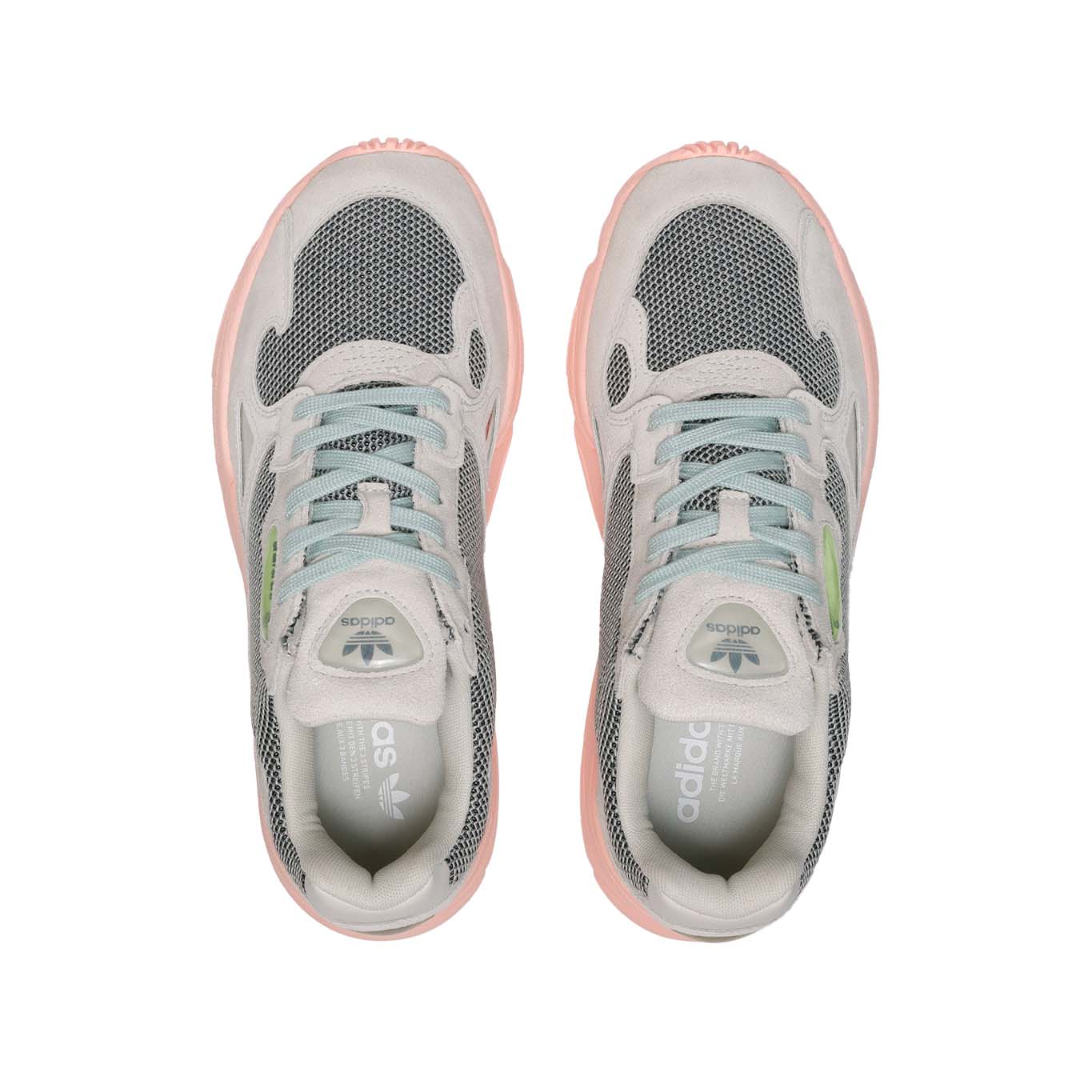 Tenis Adidas Falcon Mujer FV1104 Casual Gris Rosa