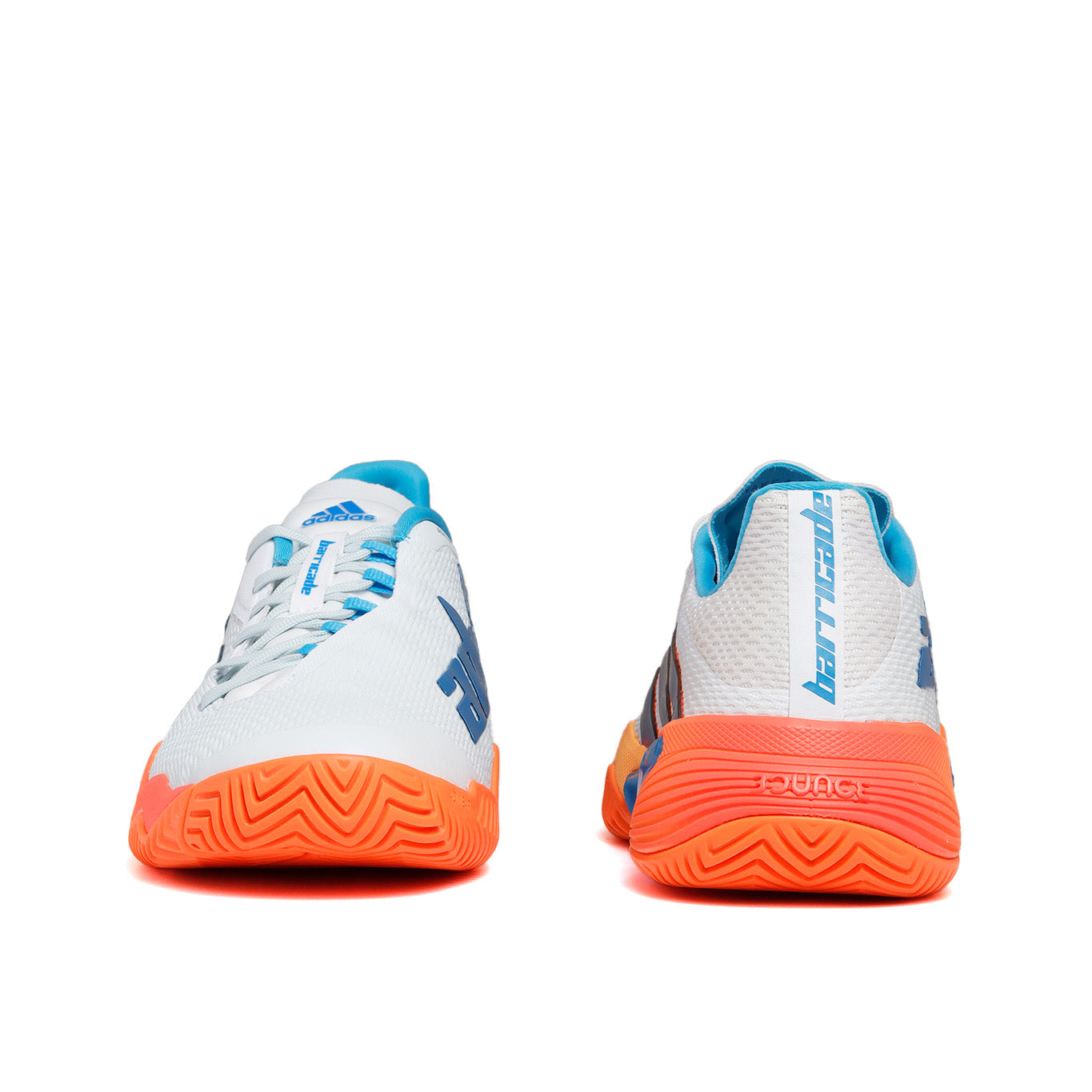 Tenis Adidas Barricade Hombre GW2963 Running Blanco/Naranja/Azul