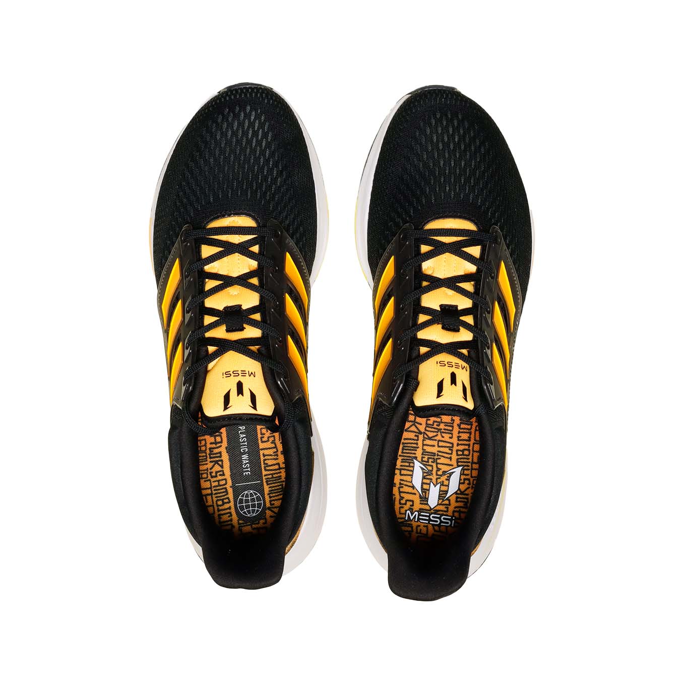 Tenis Adidas EQ21 Run Hombre GZ4082 Running Negro Amarillo