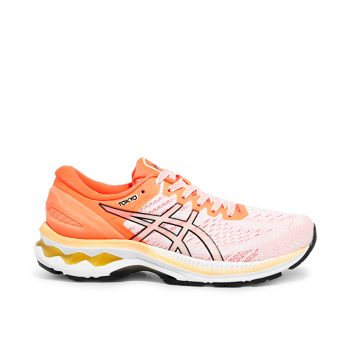 Tenis Asics Gel Kayano 27 Mujer Running Naranja