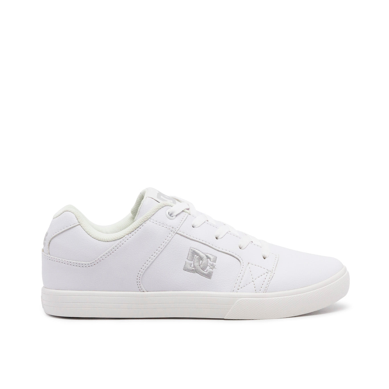 Tênis couro dc 2024 shoes visalia branco