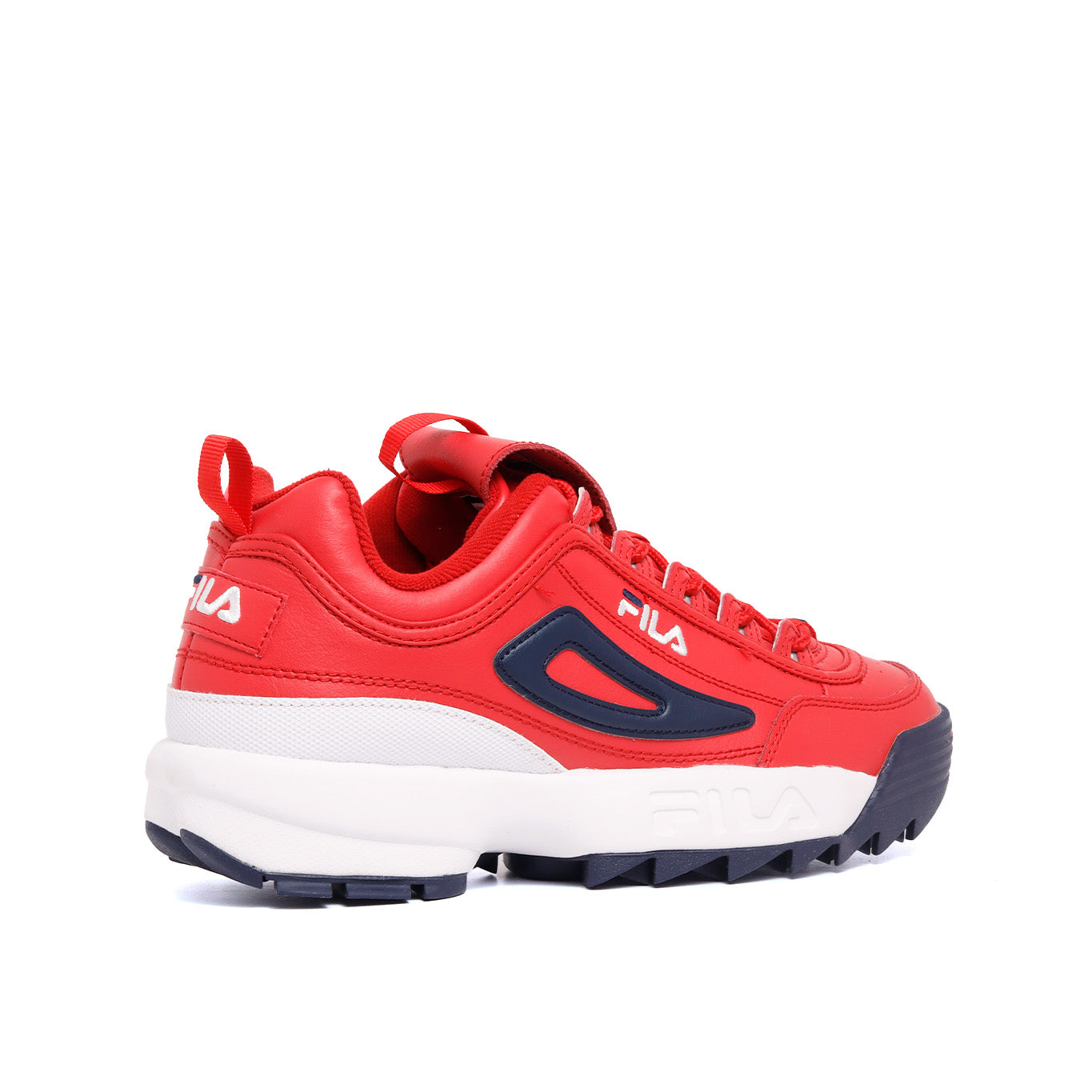 Tenis fila outlet blanco con rojo