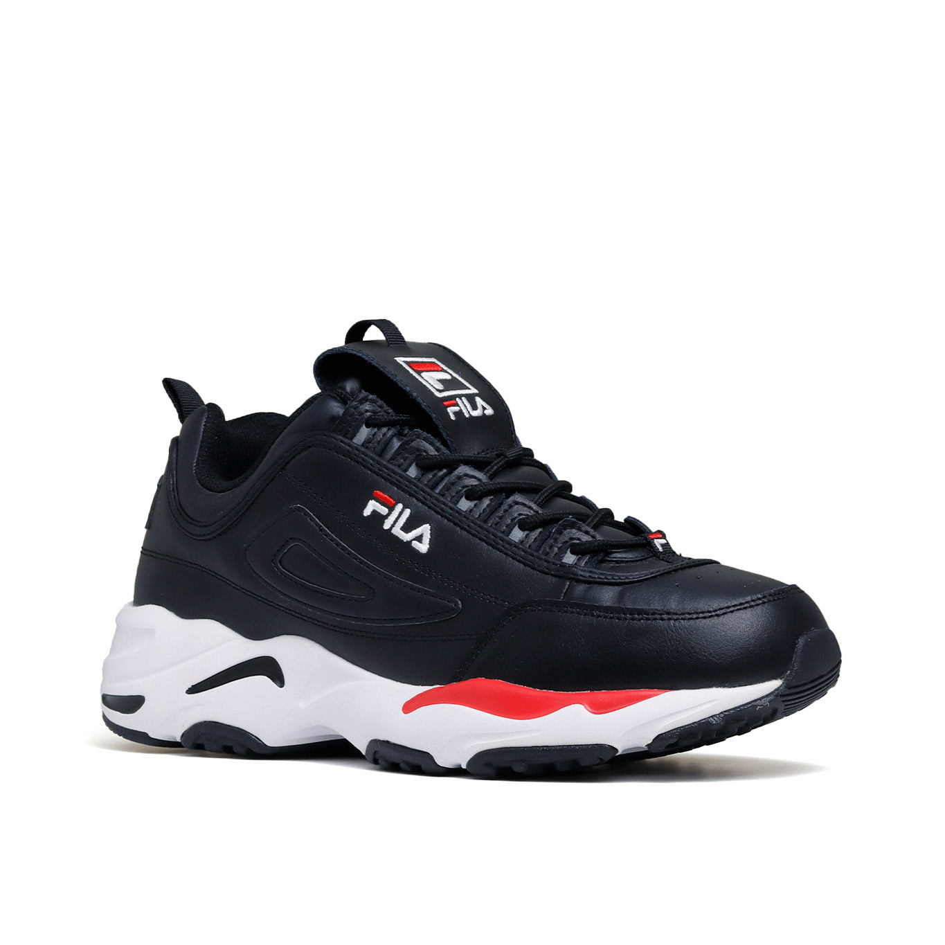 Tenis fila discount negro con rojo