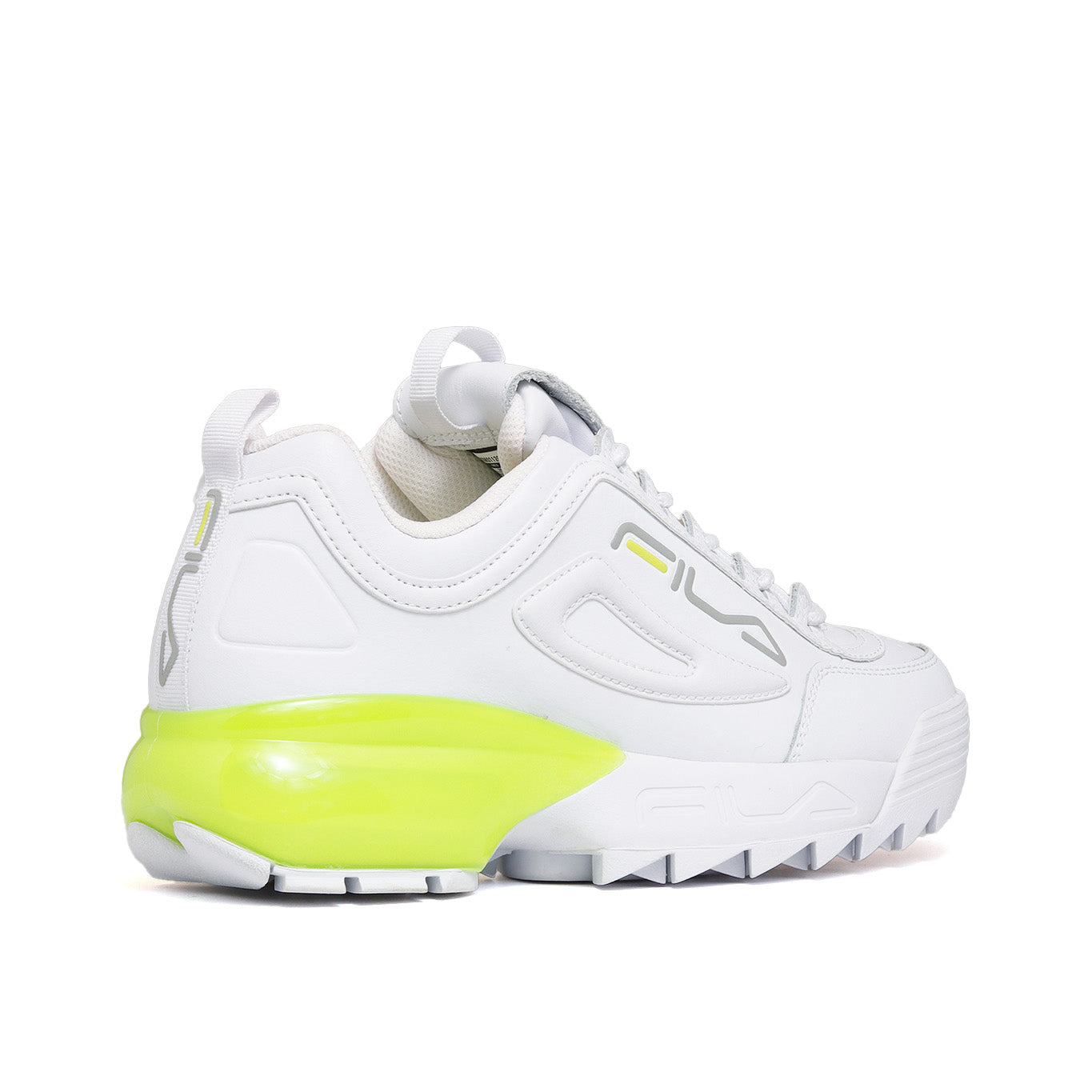 Tenis Fila Disruptor 2A Mujer 5XM01120 108 Casual Blanco Amarillo