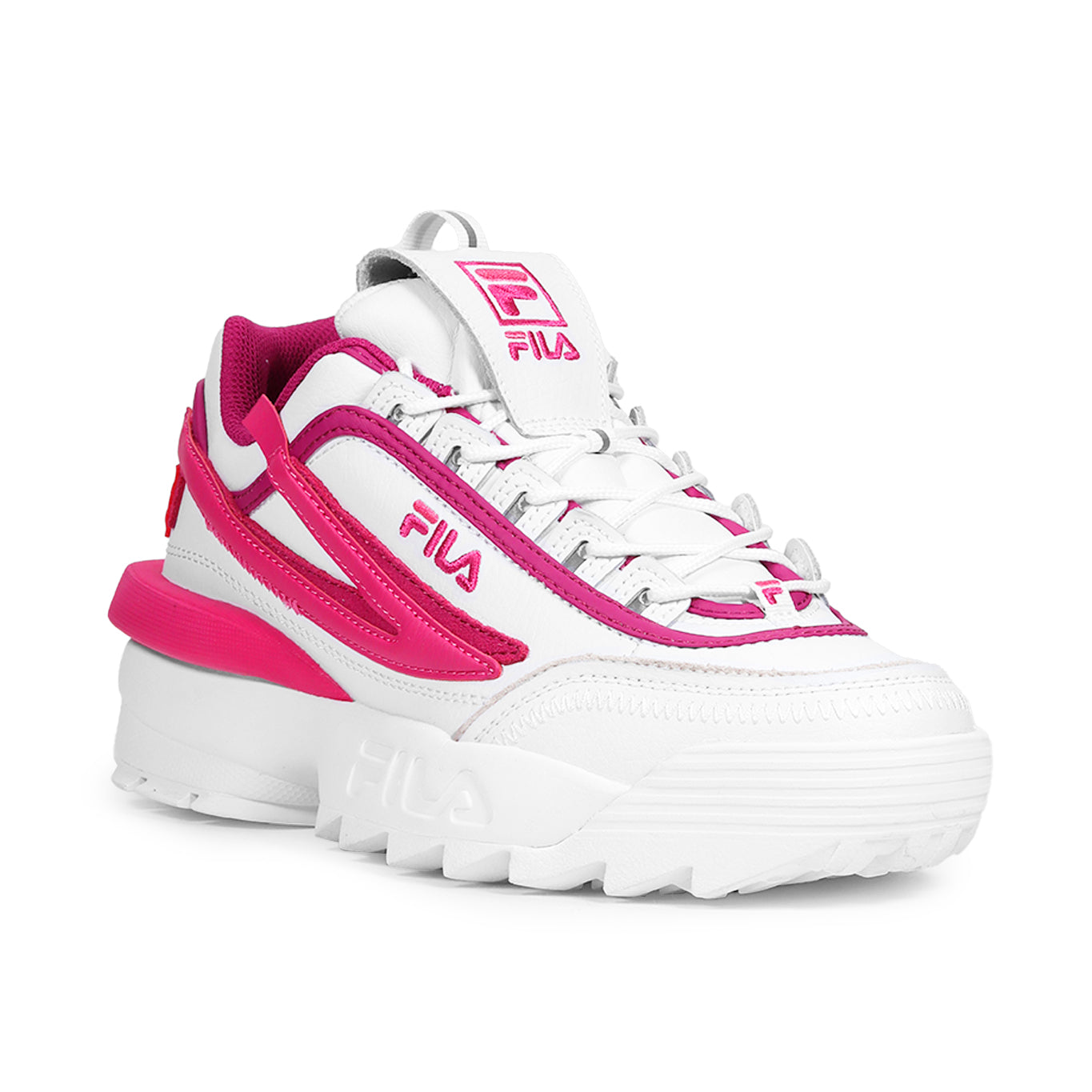 Tenis fila blancos con rosa sale