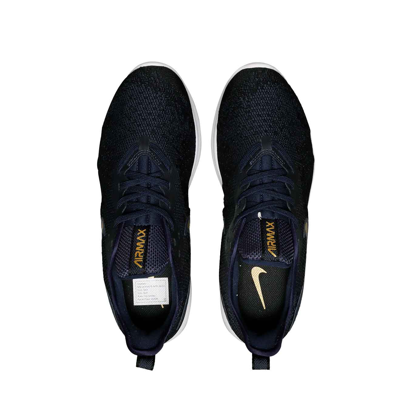 Tenis nike negro online con dorado