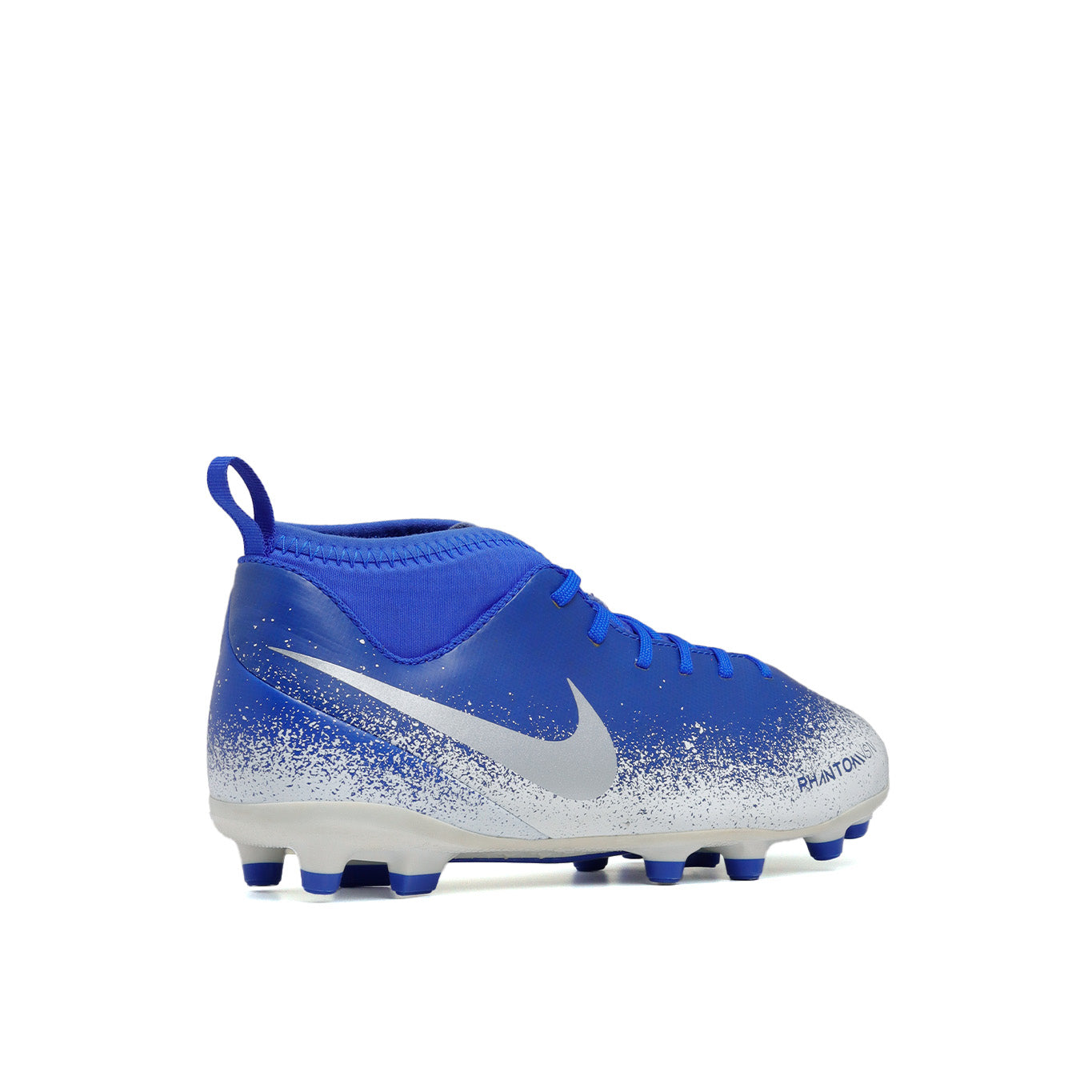 Tenis de Futbol Infantil Nike Phantom Vision Club MG Azul Gris