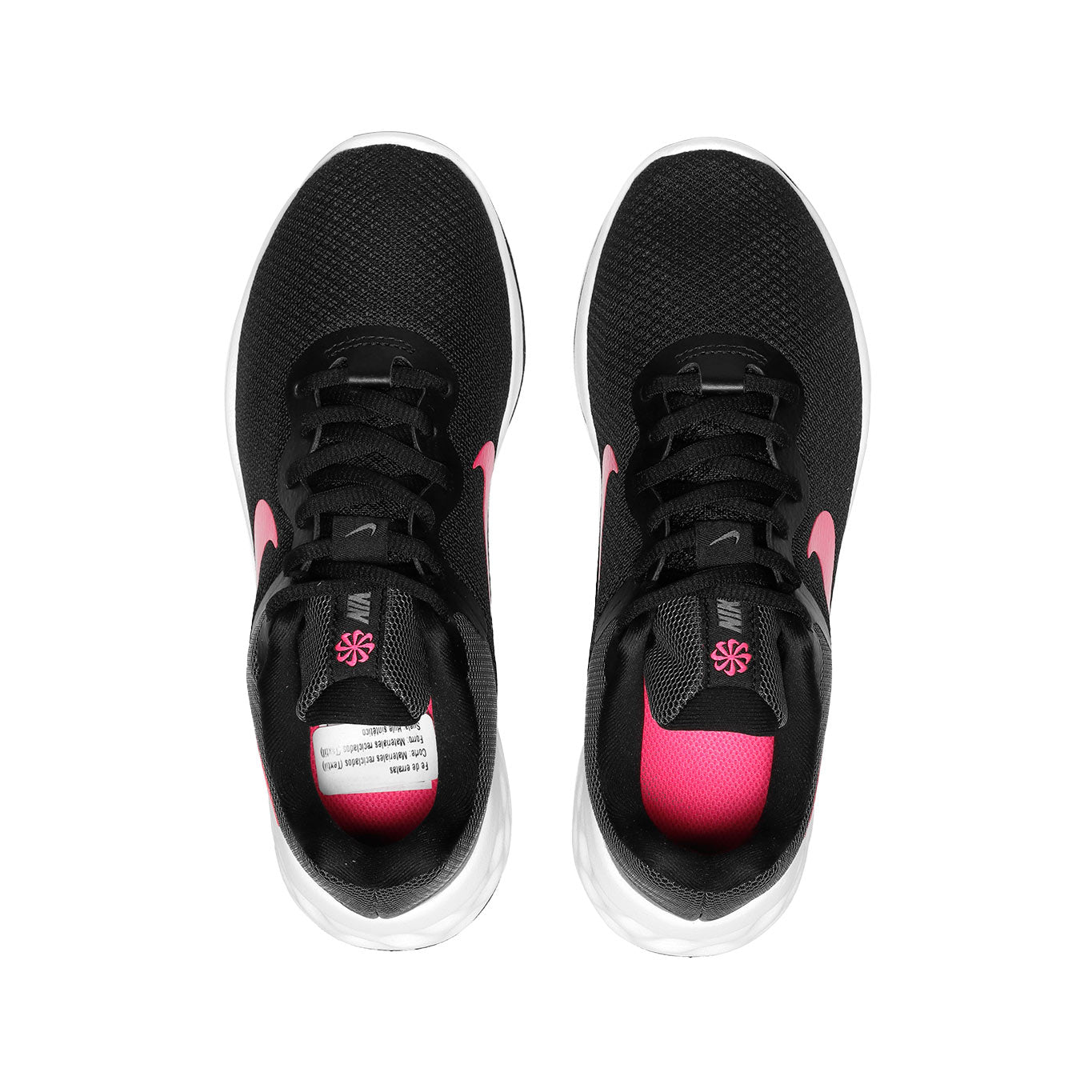 Tenis Nike Revolution Mujer DC3729-002 Running Negro/Rosa