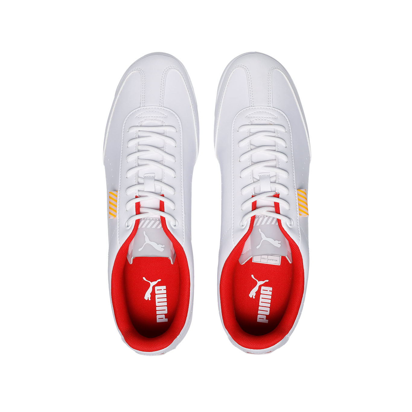 Tenis Puma Ferrari Roma Hombre 306855 02 Casual Blanco Rojo