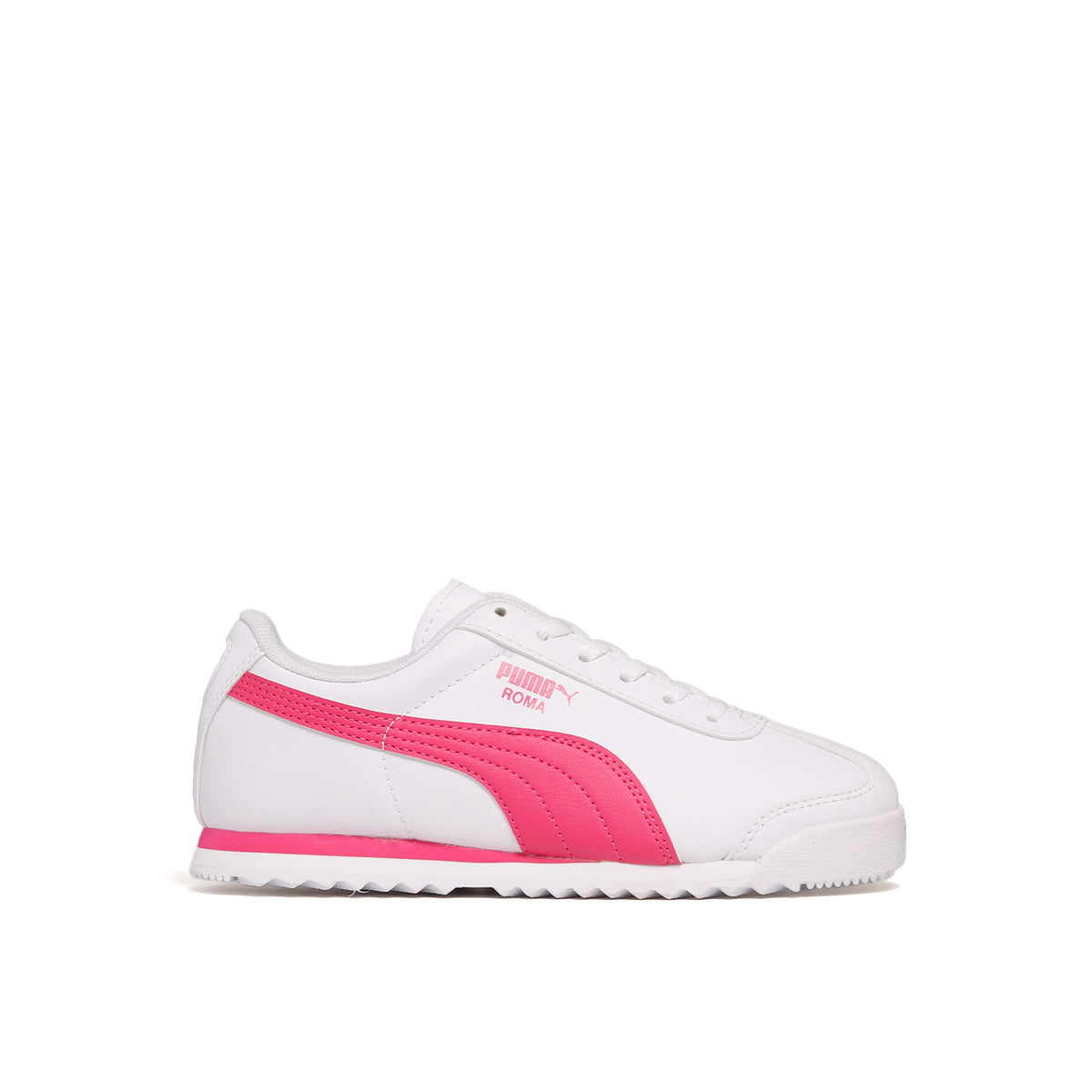 Zapatillas Puma Puma Roma Blanco Con Rosa Tenis Puma Roma Basic