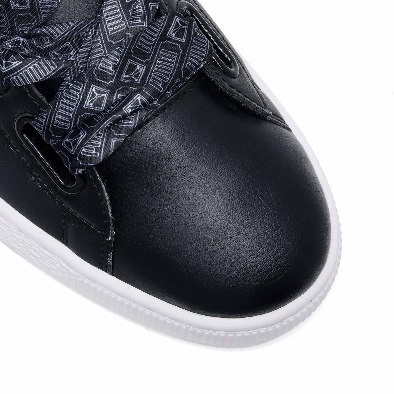 Tênis puma basket heart best sale glam preto