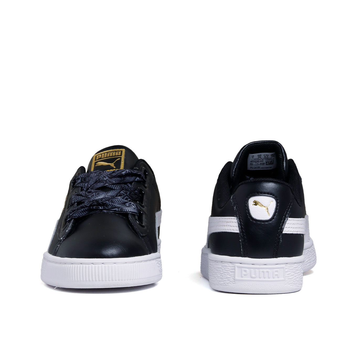 Tênis puma basket deals heart glam preto