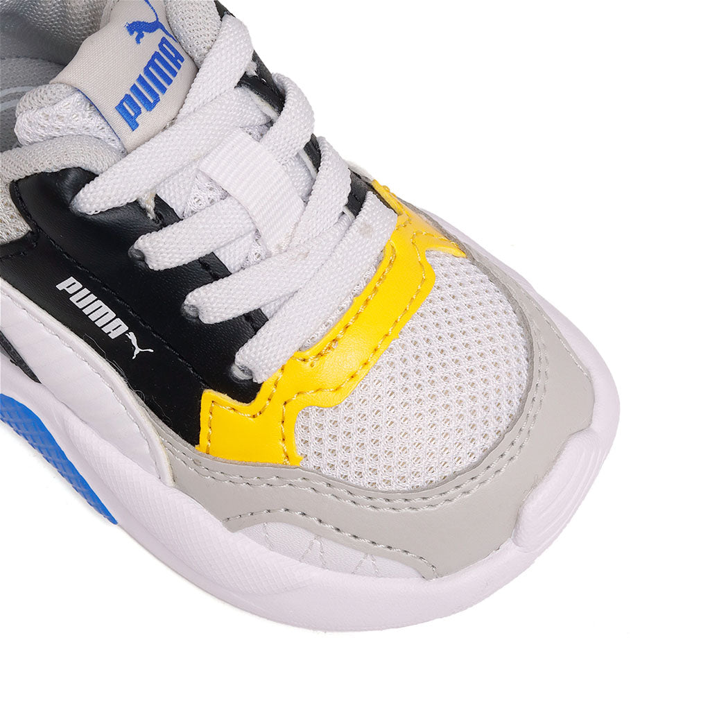 Tenis Puma X Ray 2 Square Nino 374265 21 Casual Gris Amarillo