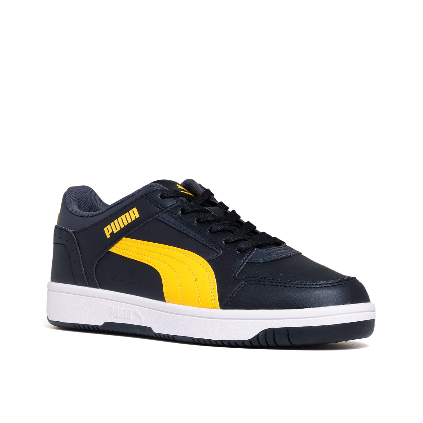 Tenis puma 2025 negro con amarillo