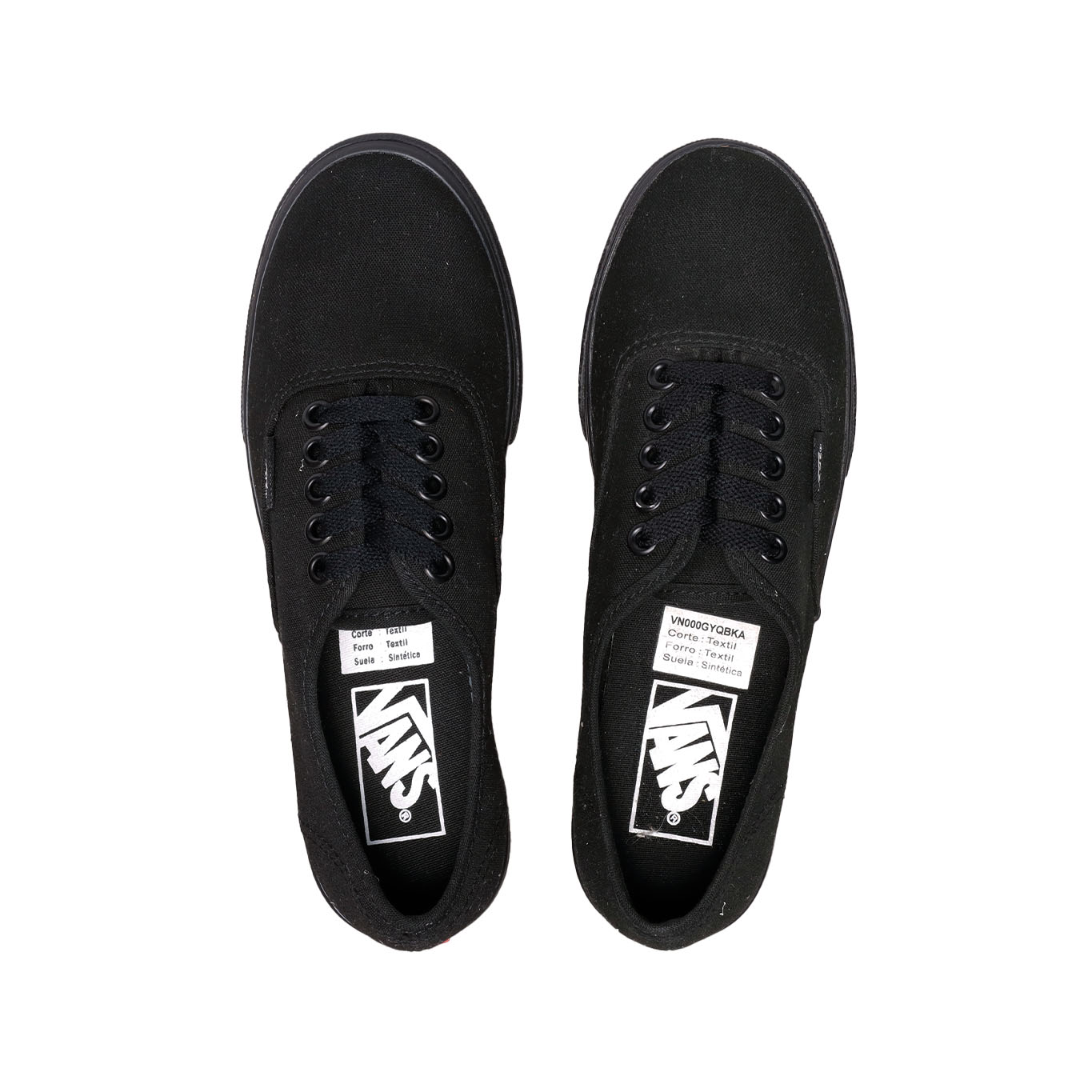 Vans authentic clearance negras mujer