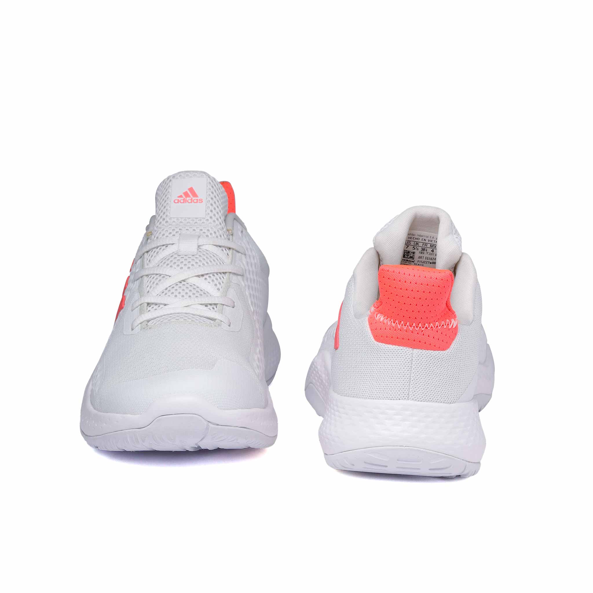 Adidas blancos con rosa hotsell