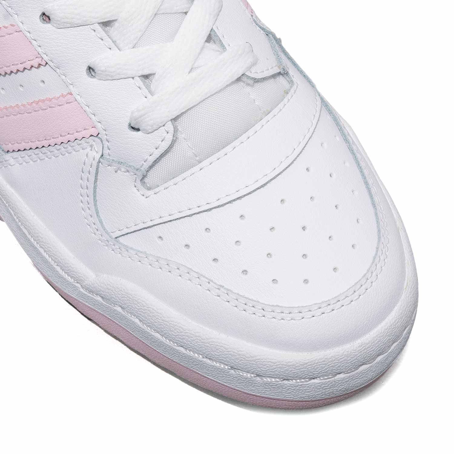 Tenis adidas blancos online con rosa