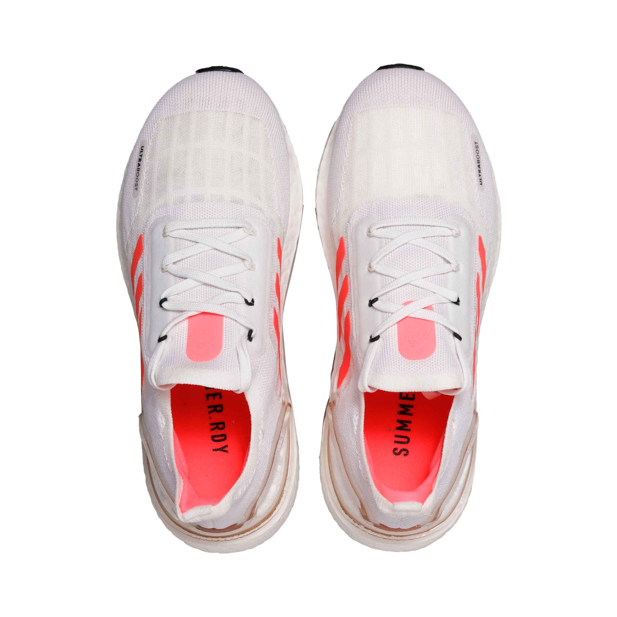 Adidas ultra boost 2025 blancos mujer rojos