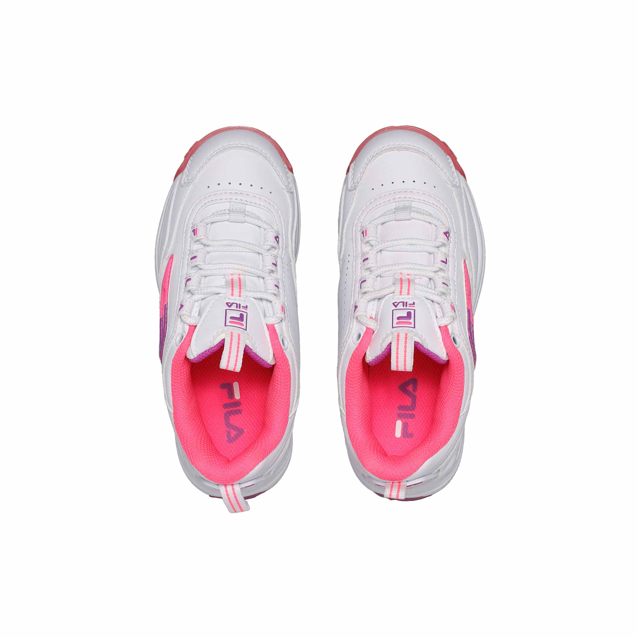 Tenis Fila Corruptor Ni a 3XM01251 152 Casual Blanco Rosa Morado