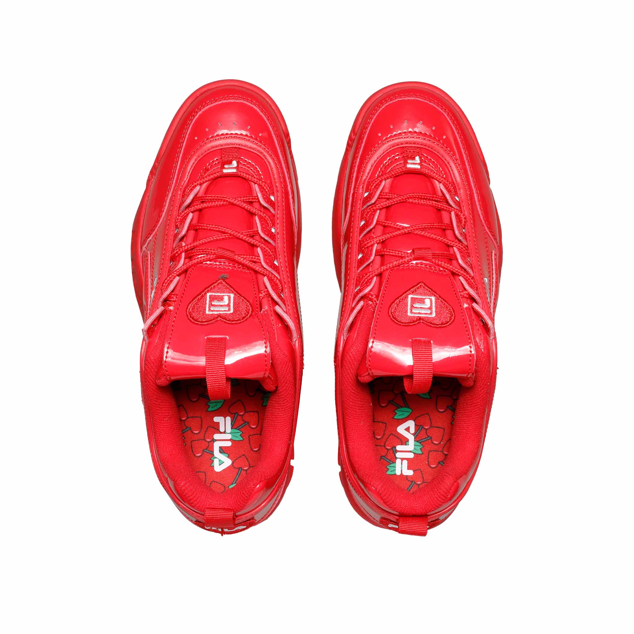 Tenis fila mujer online rojos