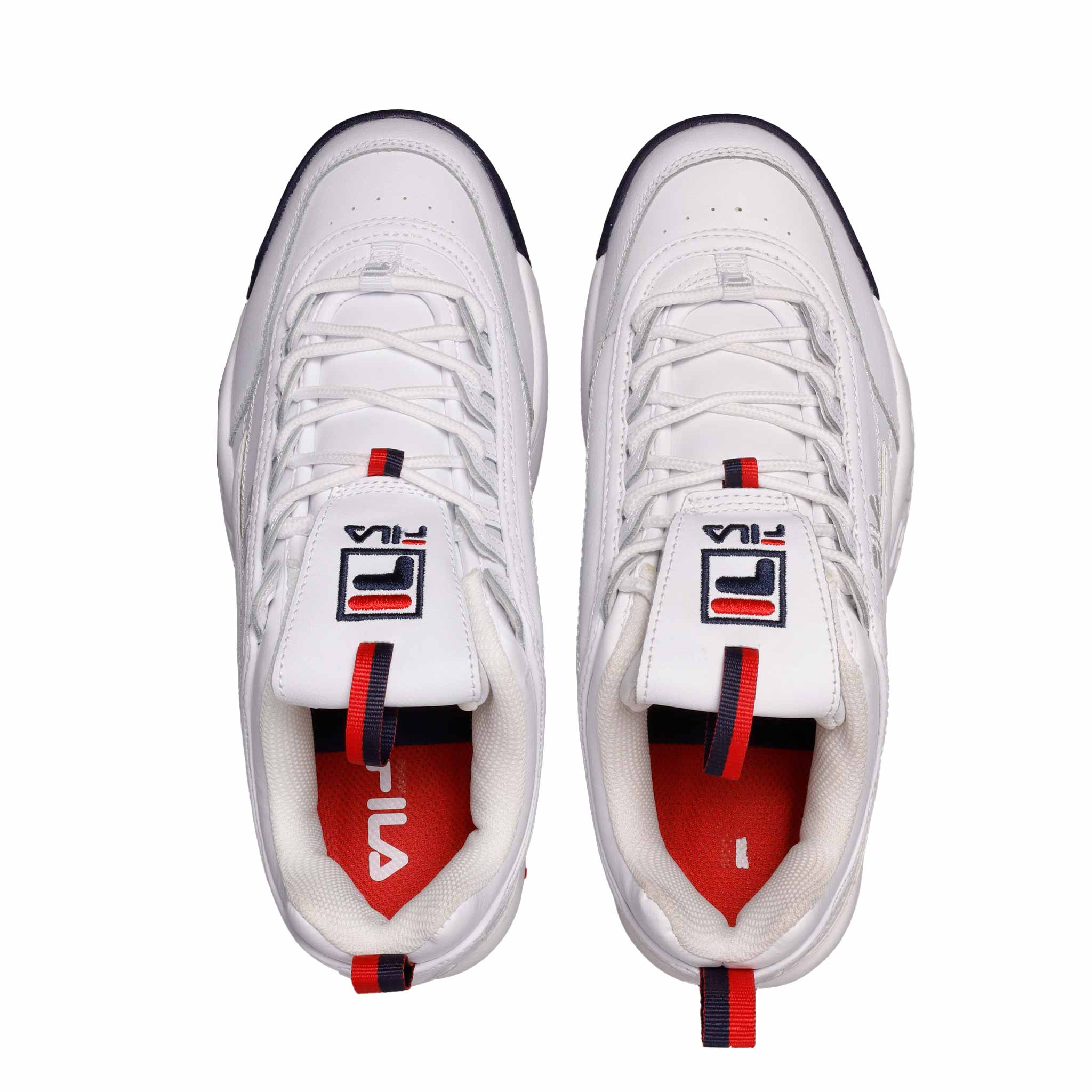 Fila disruptor hombre online blancas