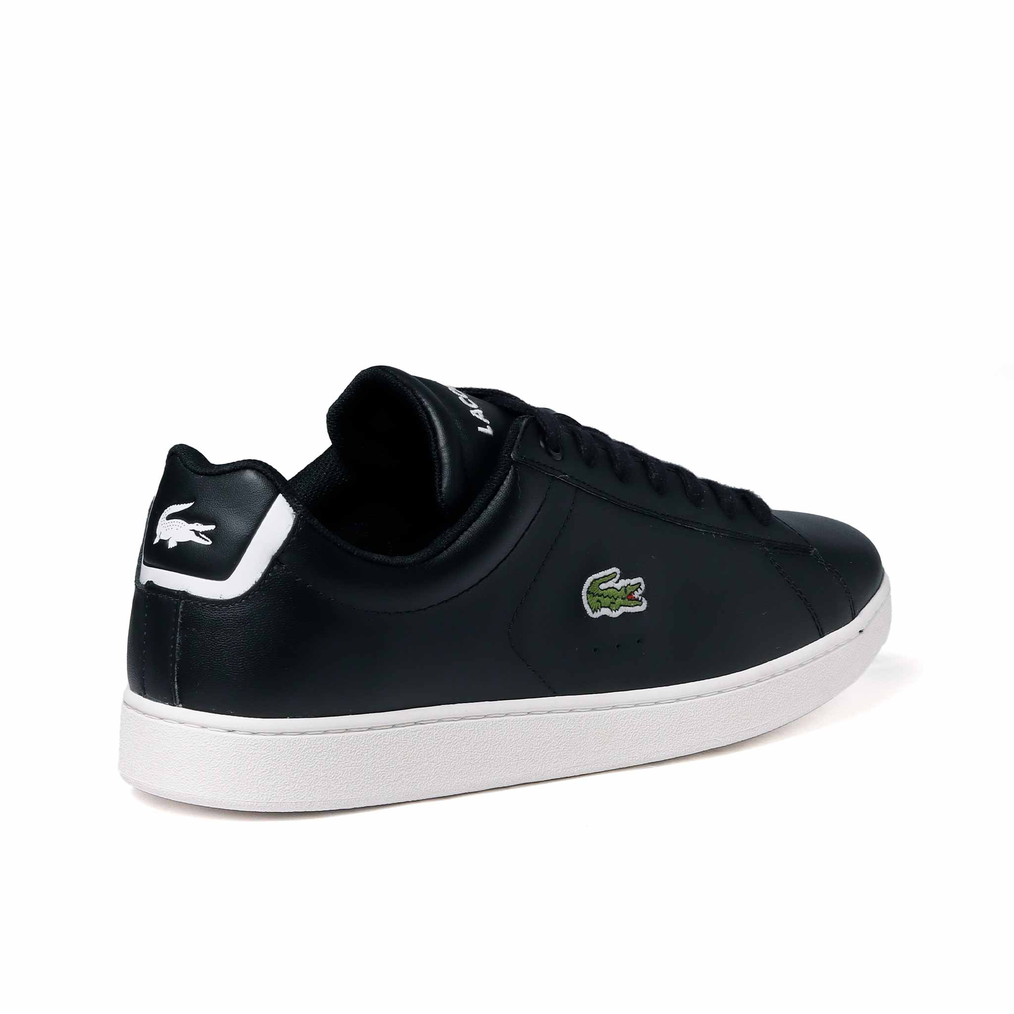 Zapatos lacoste negros sale