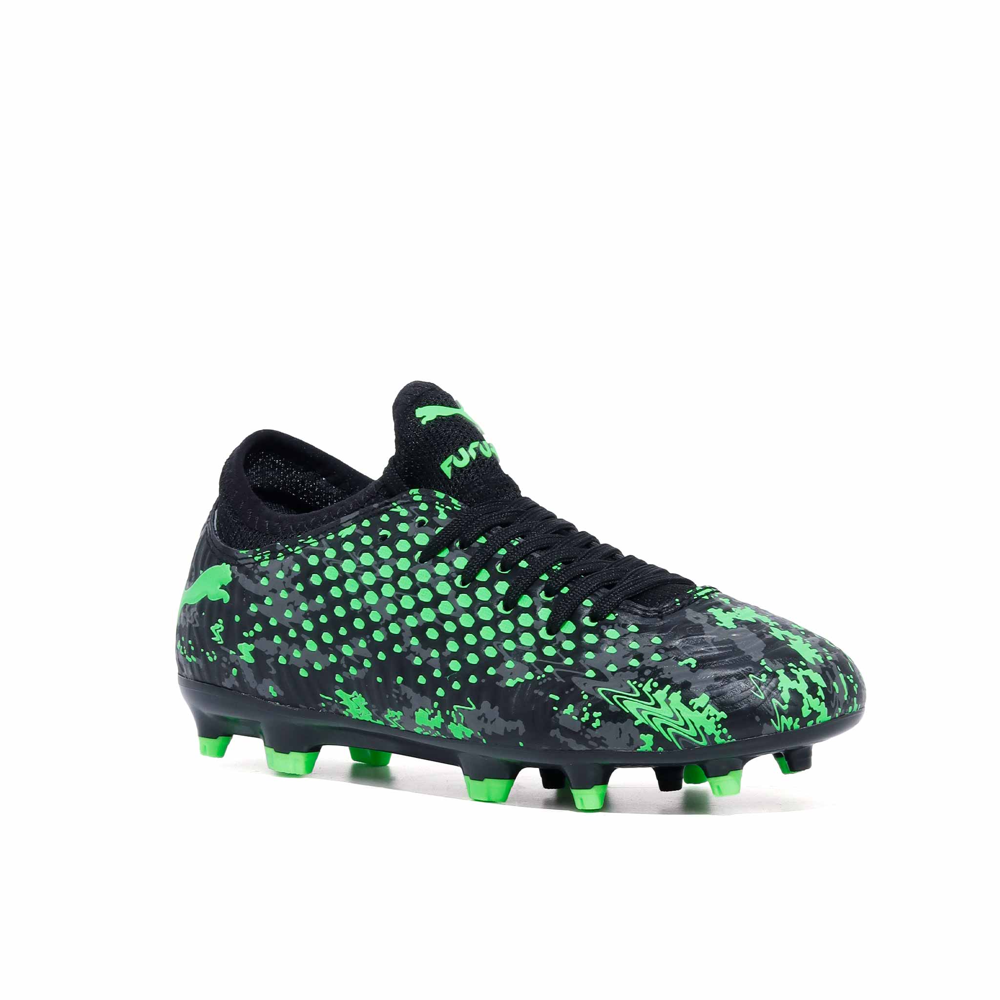 Tenis puma outlet negro con verde