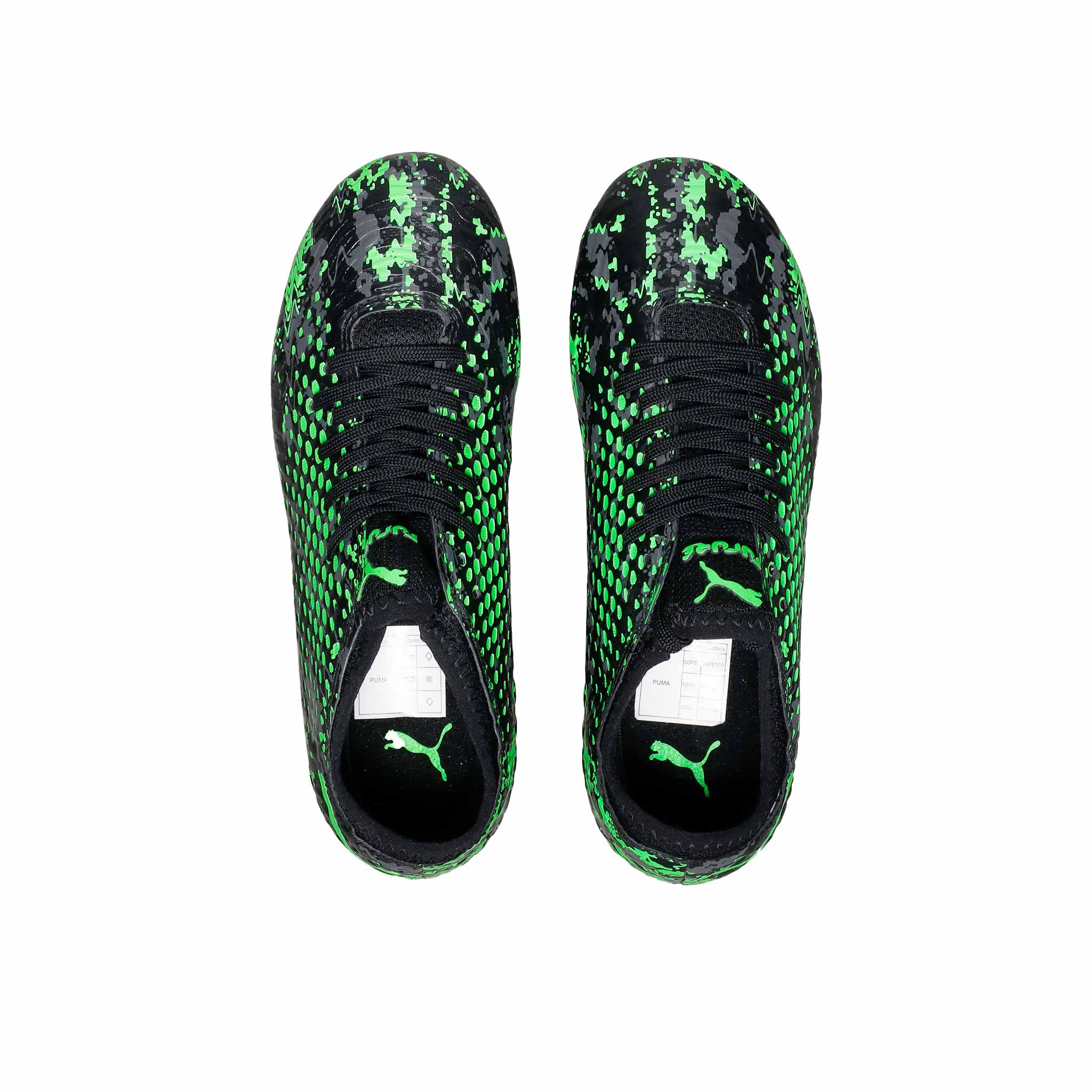 Tenis puma negro shop con verde precio