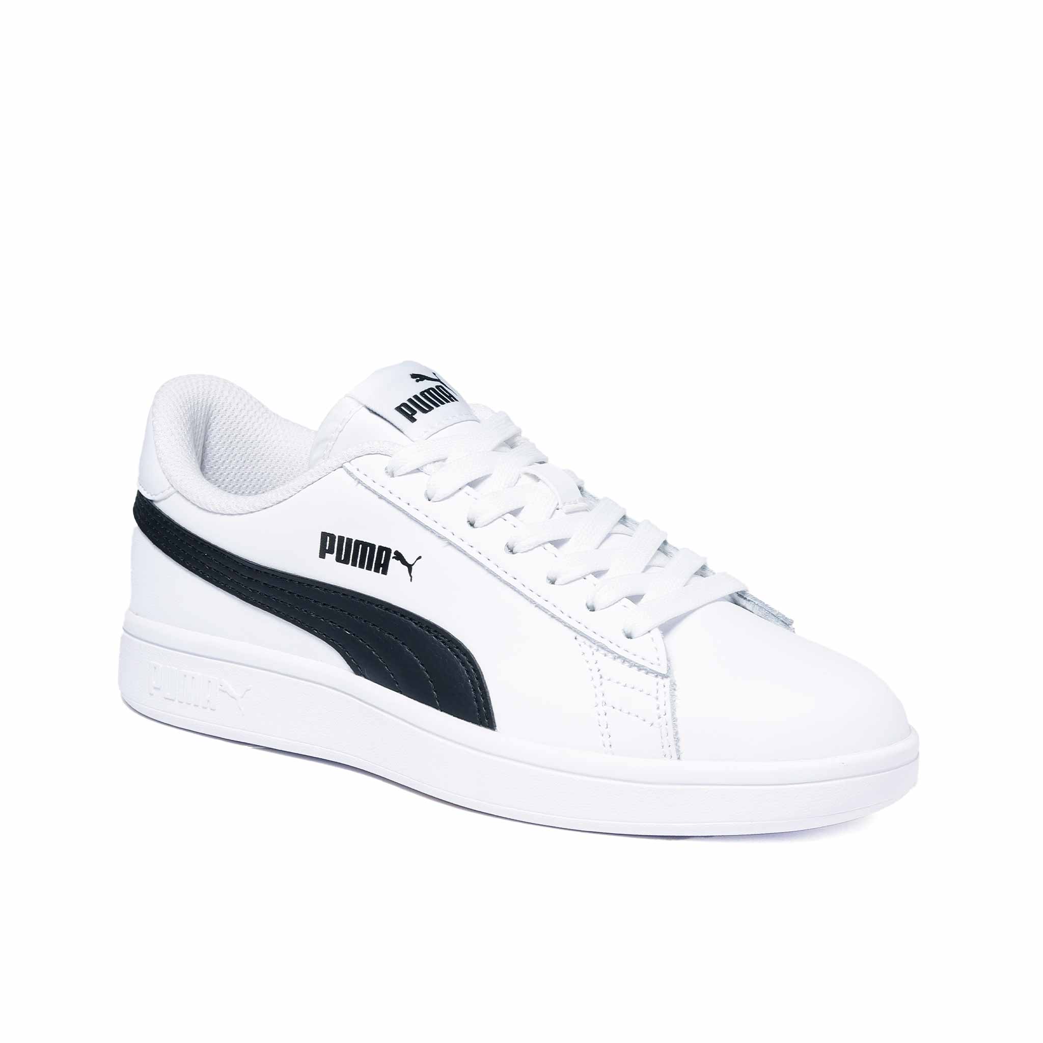 Tenis Puma Smash V2 Unisex 365215 01 Casual Blanco Negro